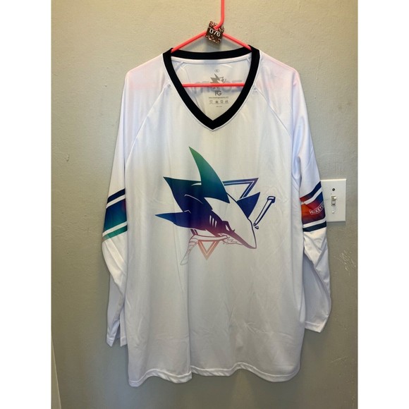 Franklin Group USA Other - SJ Sharks Hockey Is For Everyone LGBTQ+ Night Jersey Shirt/ Adult M-XL